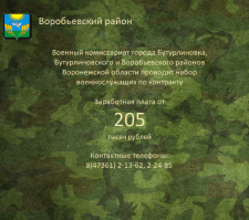 Объявление Военного комиссариата г. Бутурлиновка